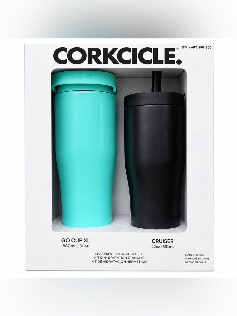 CORKCICLE Go Cup XL 30oz + Cruiser 22oz Tumbler Set NWT